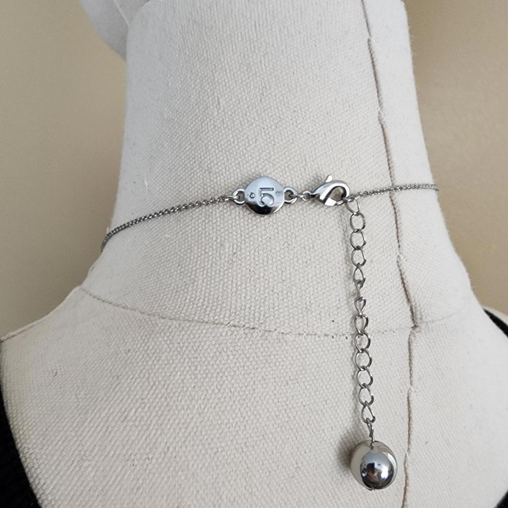 Silver/Gold Beaded Necklace - Picture 6 of 8